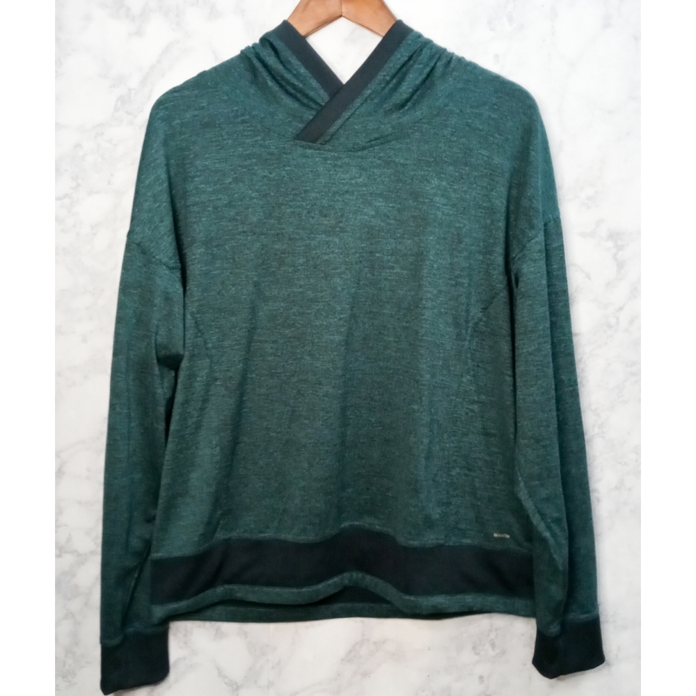 Mondetta Performance And Luxury Athletic Hooded Sweatshirt Size L Green Gym